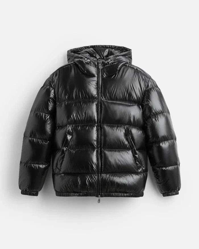 GLOSSY PUFFER JACKET