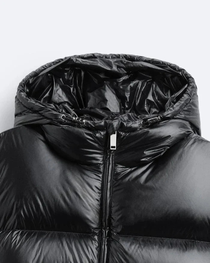 GLOSSY PUFFER JACKET