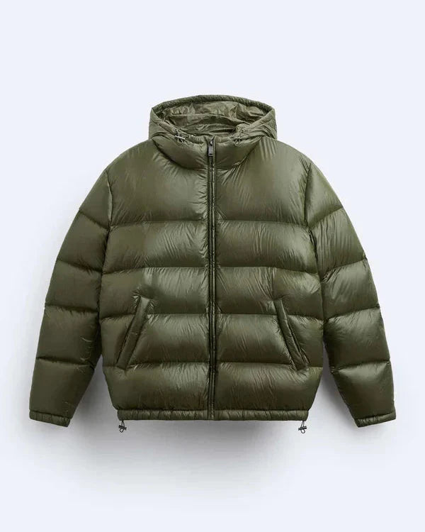 GLOSSY PUFFER JACKET