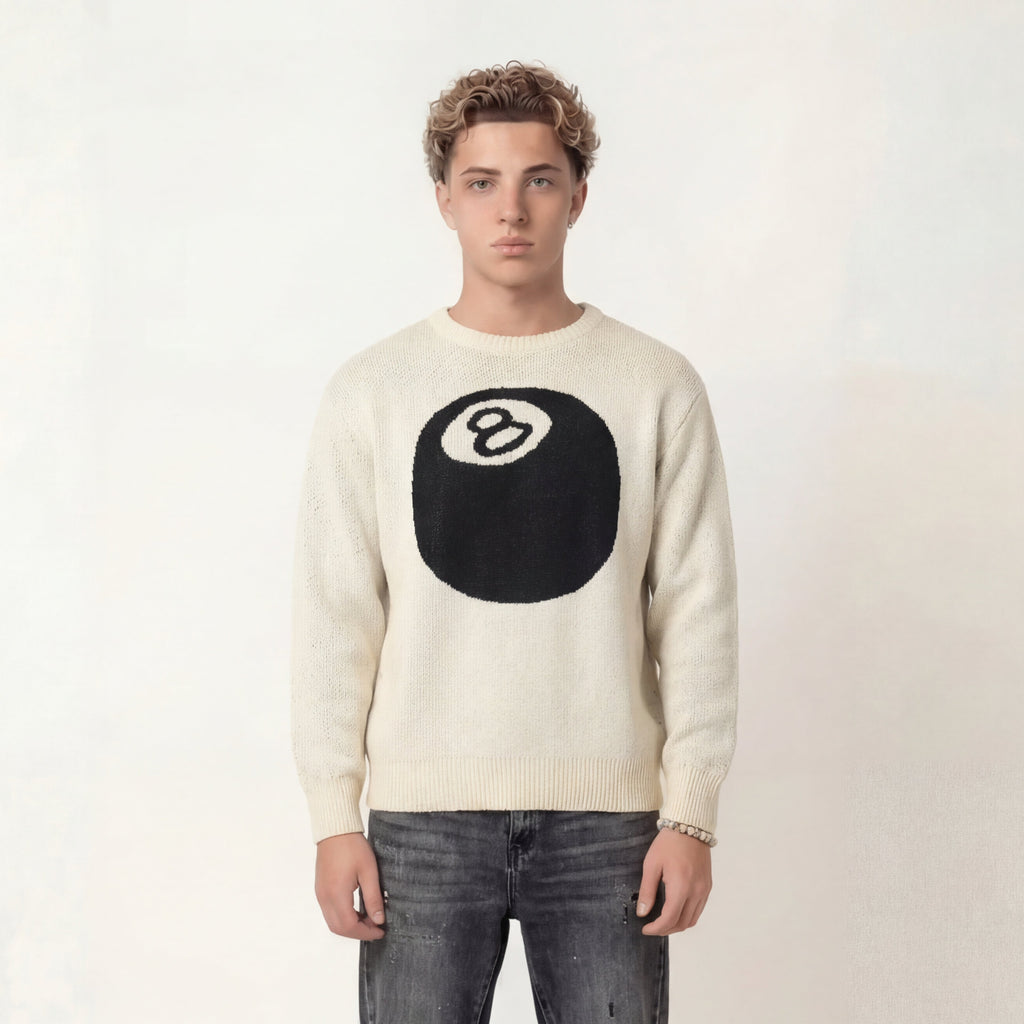 EIGHTBALL KNIT SWEATER
