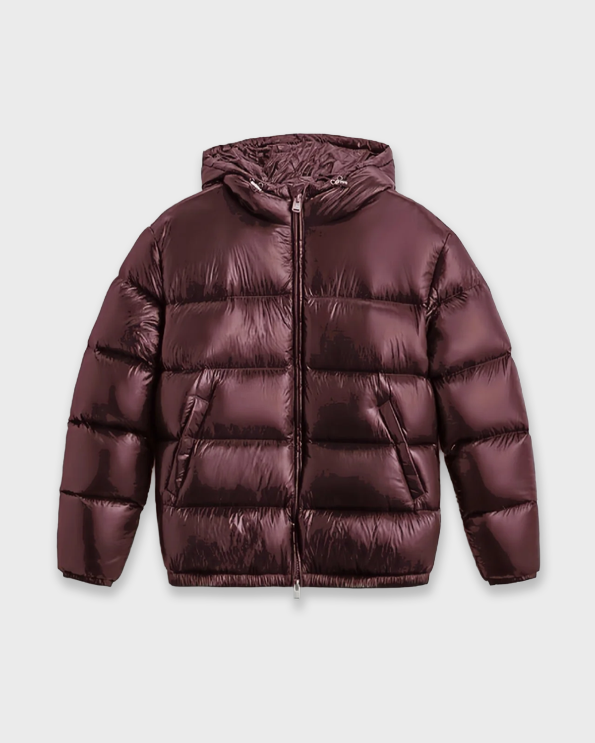GLOSSY PUFFER JACKET