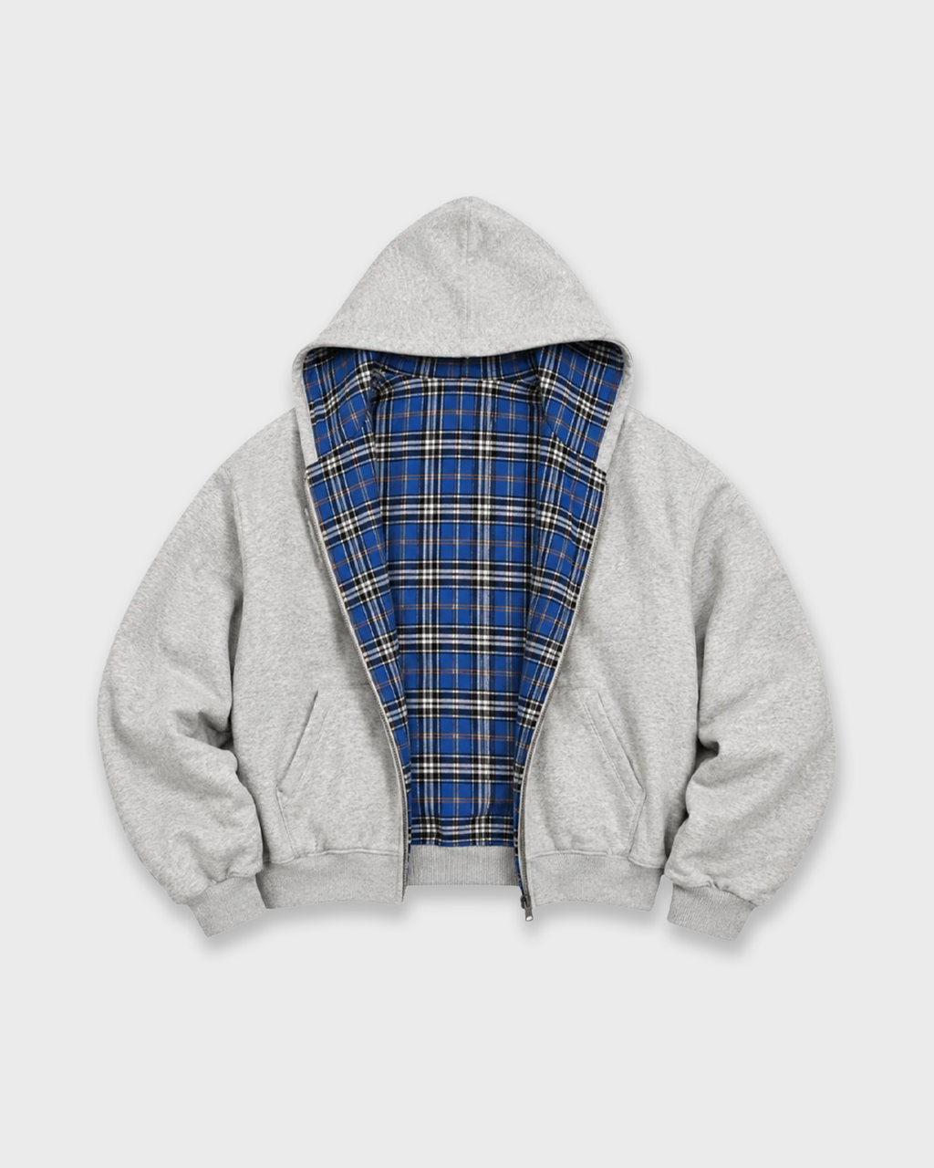 CHEQUERED LINE ZIPUP