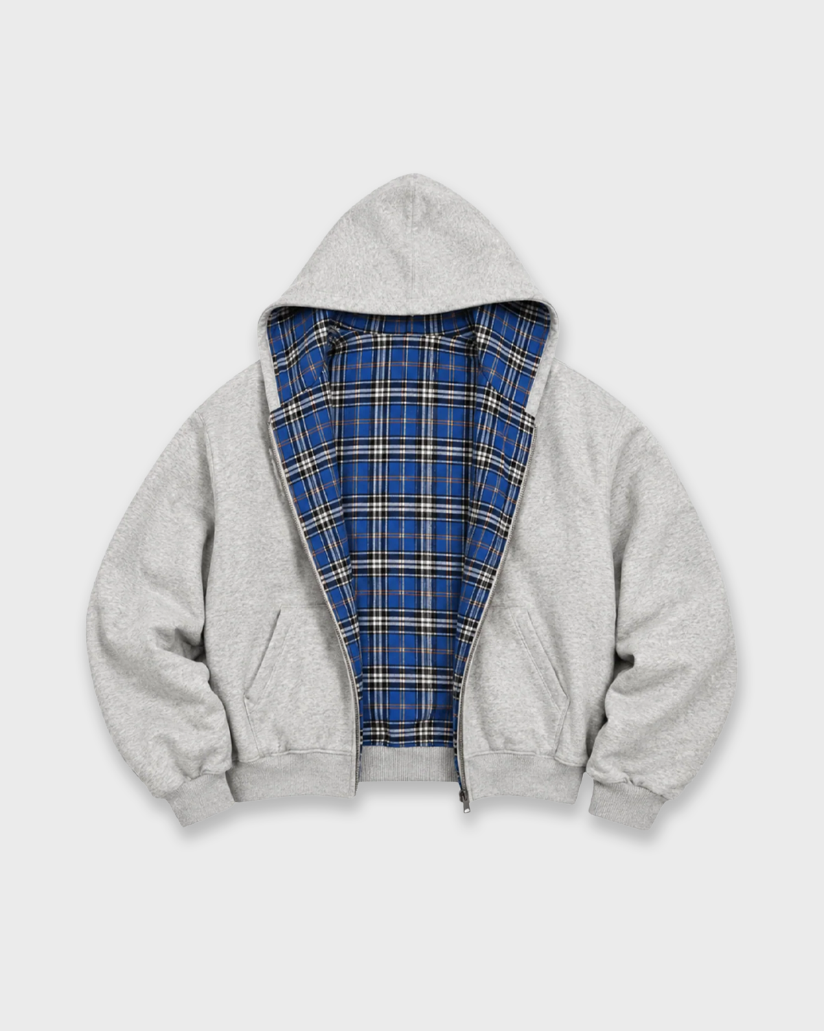 CHEQUERED LINE ZIPUP