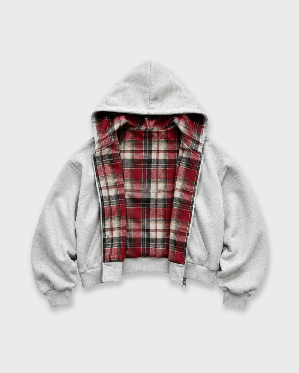 CHEQUERED LINE ZIPUP