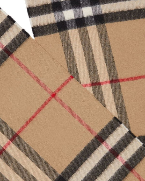 CHEQUERED CASHMERE SCARF