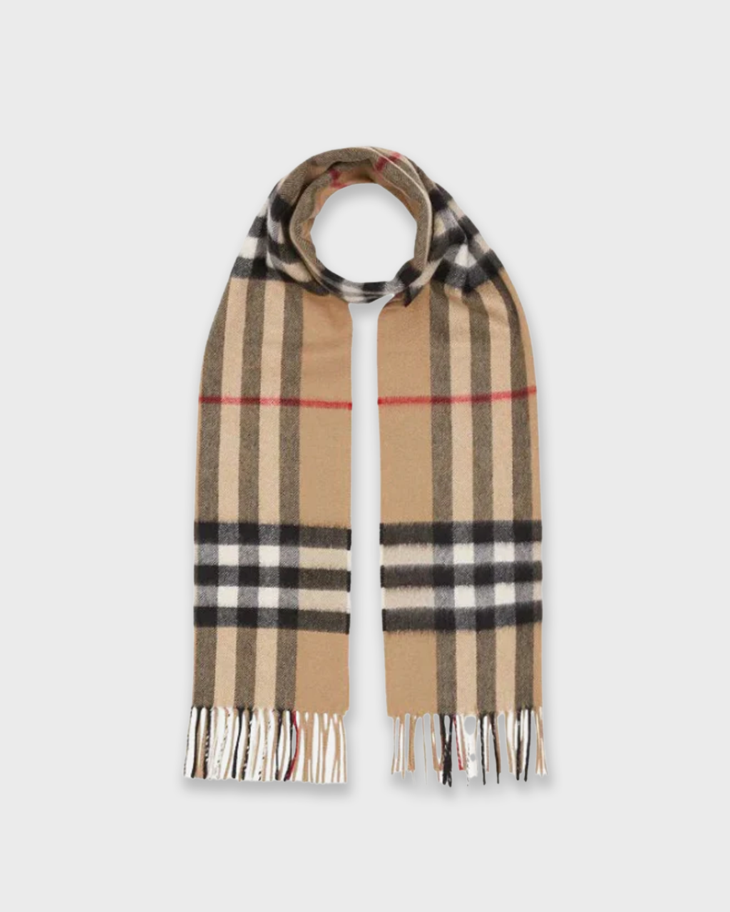CHEQUERED CASHMERE SCARF