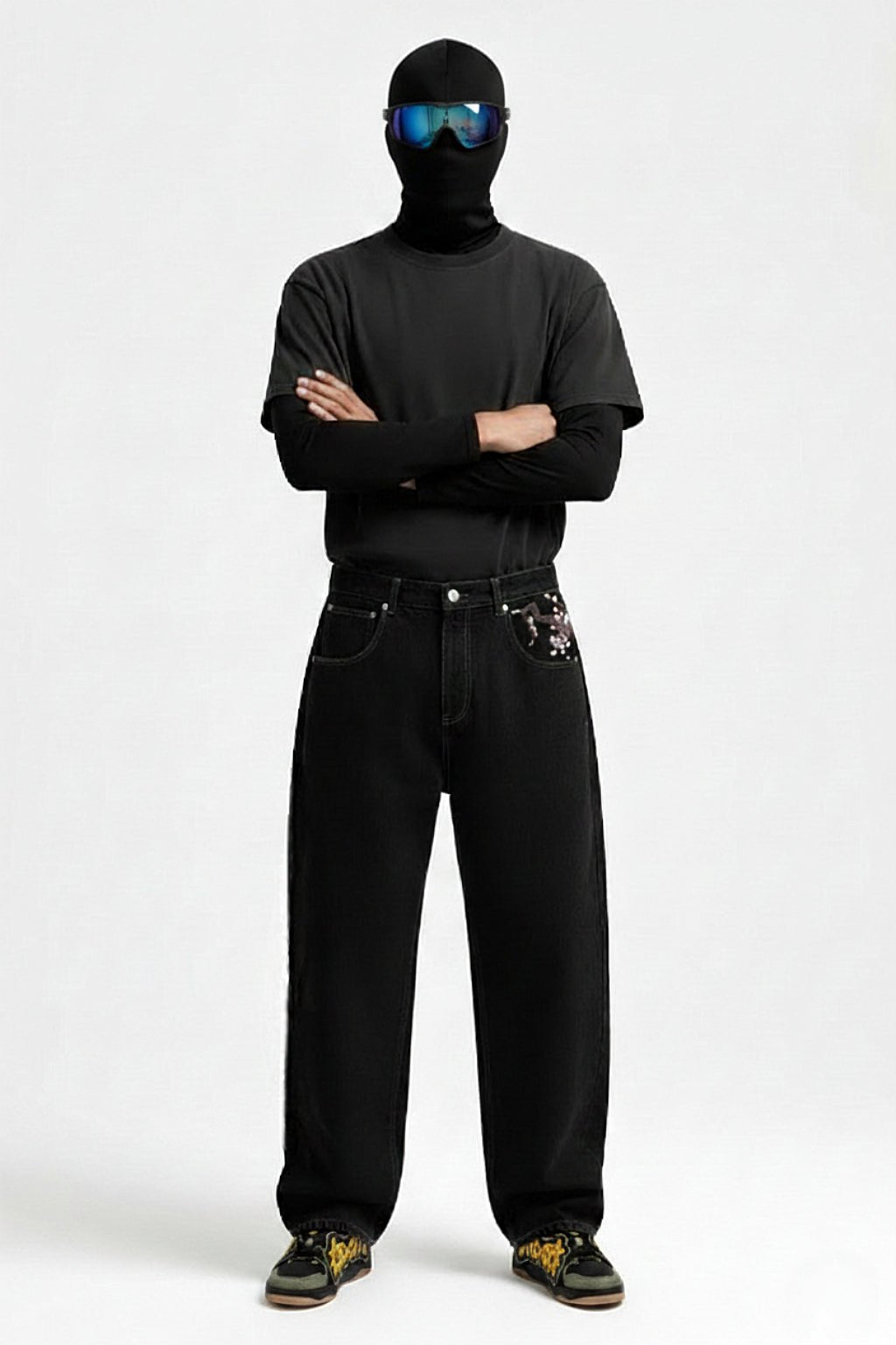 Jean japonais imprimé